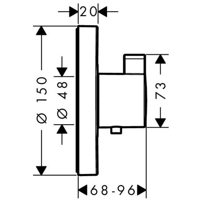 Hansgrohe Термостат для душа Showerselect S (15742000)