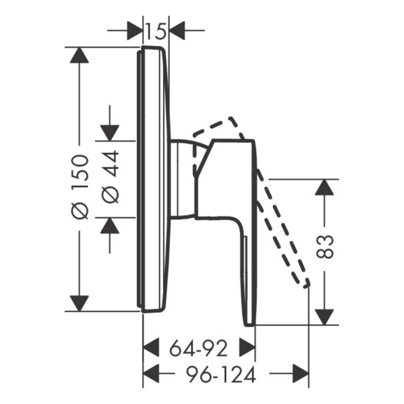 Hansgrohe Смеситель для душа Vernis Blend (71667670)