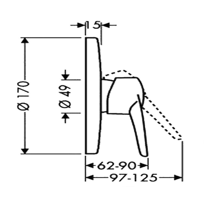 Hansgrohe Смеситель для душа Metropol (14615000)