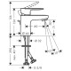 Hansgrohe Смеситель Vernis Blend для умывальника 70 (71550670)