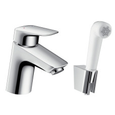 Hansgrohe Смеситель для умывальника Logis с гигиеническим душем (71290000)