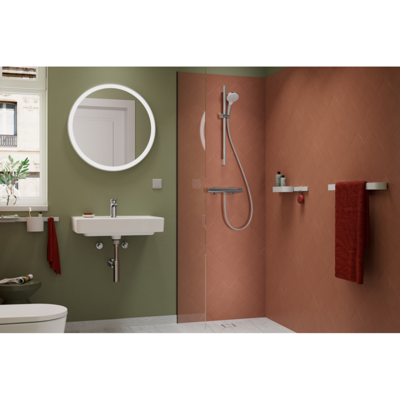 Hansgrohe Душевой набор Vernis Blend EcoSmart с душевой штангой Crometta 65 см (26279000)
