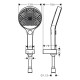Hansgrohe Душевой набор 130 3jet со шлангом 125 см (26852700)
