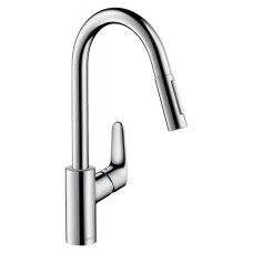 Hansgrohe Змішувач одноважільний для кухні Talis M41 з витяжним душем (73880000)