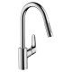 Hansgrohe Смеситель однорычажный для кухни Talis M41 с вытяжным душем (73880000)