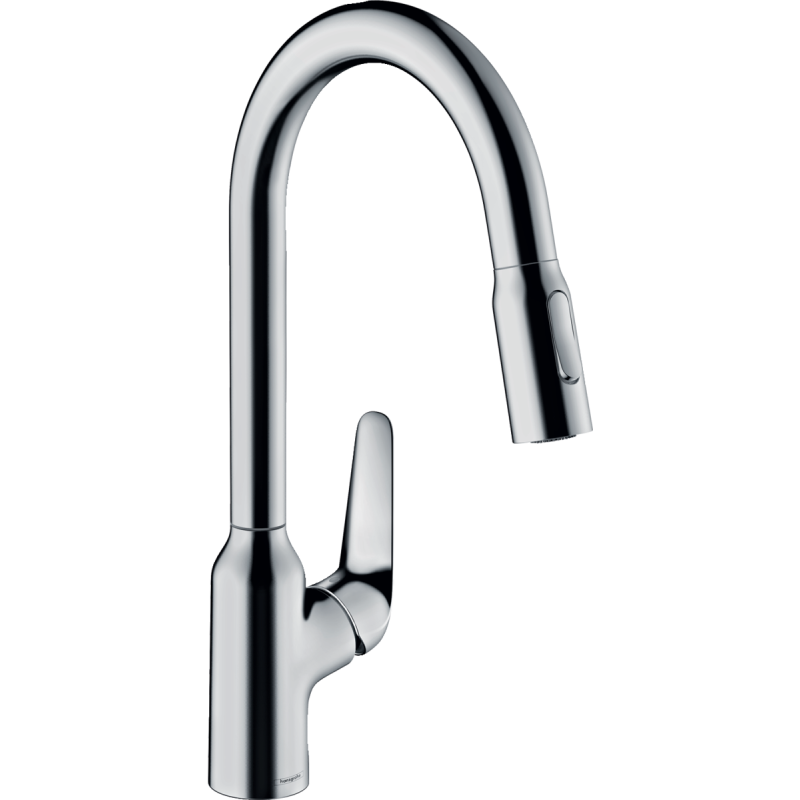 Hansgrohe Змішувач одноважільний для кухні Focus M42 з витяжним виливом (71820000)