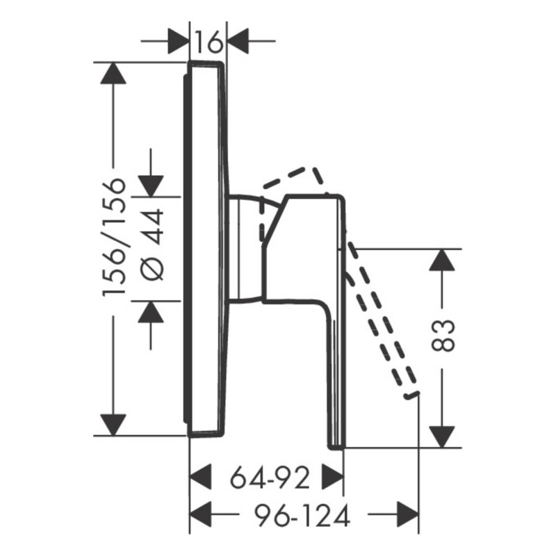 Hansgrohe Смеситель для душа Vernis Shape (71668670)