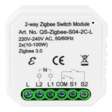 Tervix 433141 Розумний вимикач Pro Line ZigBee Switch (2 клавіші), без нуля (433141)