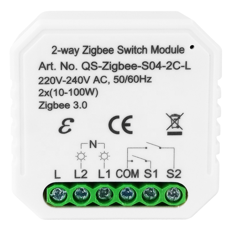 Tervix 433141 Розумний вимикач Pro Line ZigBee Switch (2 клавіші), без нуля (433141)