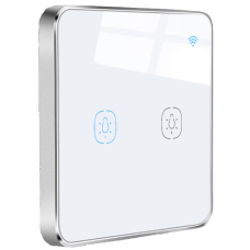 Tervix 433131 Розумний сенсорний вимикач Pro Line ZigBee Touch Switch (2 клавіші), без нуля (433131)