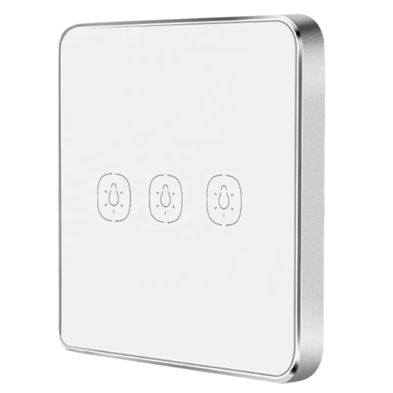 Tervix 438131 Розумний сенсорний вимикач Pro Line ZigBee Touch Switch (3 клавіші), без нуля (438131)