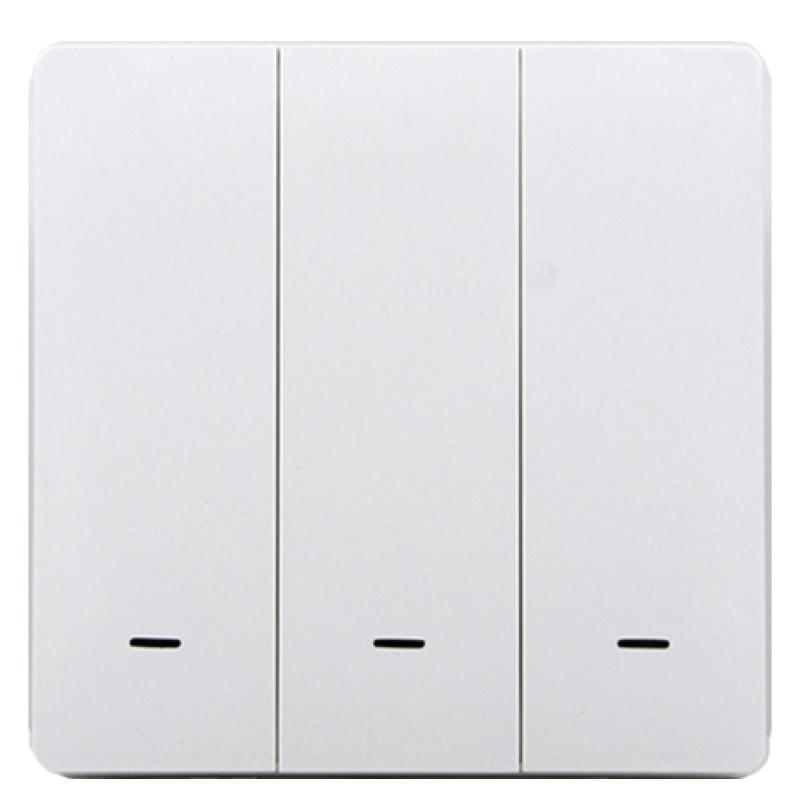 Tervix 438111 Розумний клавішний вимикач Pro Line ZigBee Push Switch (3 клавіші), без нуля (438111)