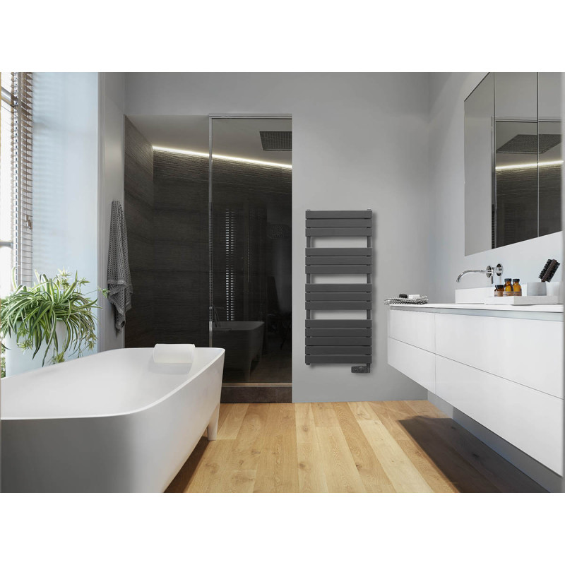 Atlantic Електрична рушникосушарка Adelis антрацит 1374х556х118мм 750 Вт (2241PS)