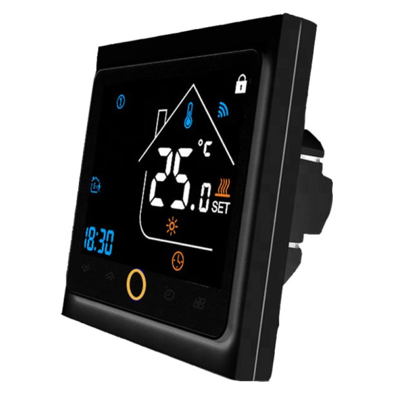 Tervix 117130 Термостат ZigBee для водяної/електричної теплої підлоги, з датчиком 3 м., чорний (117130)