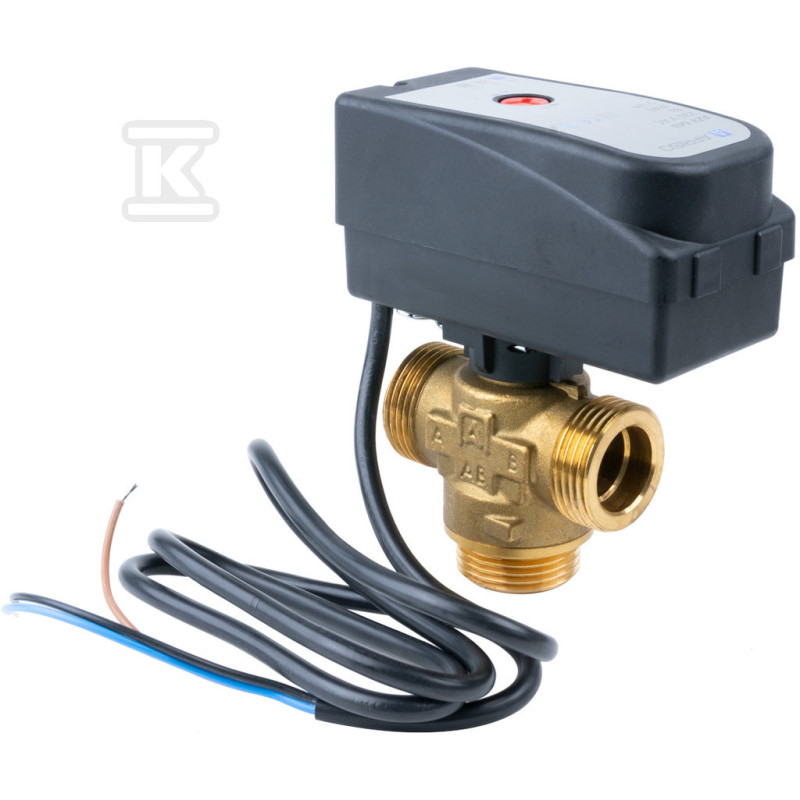 Afriso 1664300 3-ходовий зонний клапан  AZV643 DN20, G1", kvs 8, 230В АС 2 точки, з кабелем