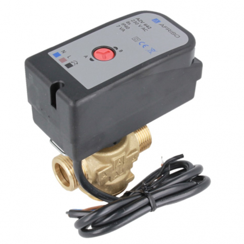 Afriso 1645200 клапан  2-ходовий AZV452 G 3/4" DN15 kvs 11 230В н/в, з кабелем
