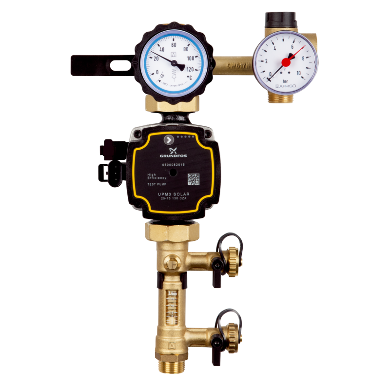 Afriso 77886 насосна група для сонячних систем 130-1, G 3/4" з циркуляційним насосом