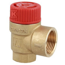 Afriso 42376 MS Запобіжний клапан  для опалювальних систем, 1,5 бар, Rp1/2" х Rp3/4"