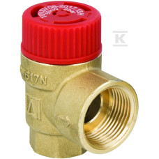 Afriso 42391 MS Запобіжний клапан  для опалювальних систем, 3бар Rp3/4" х Rp1"