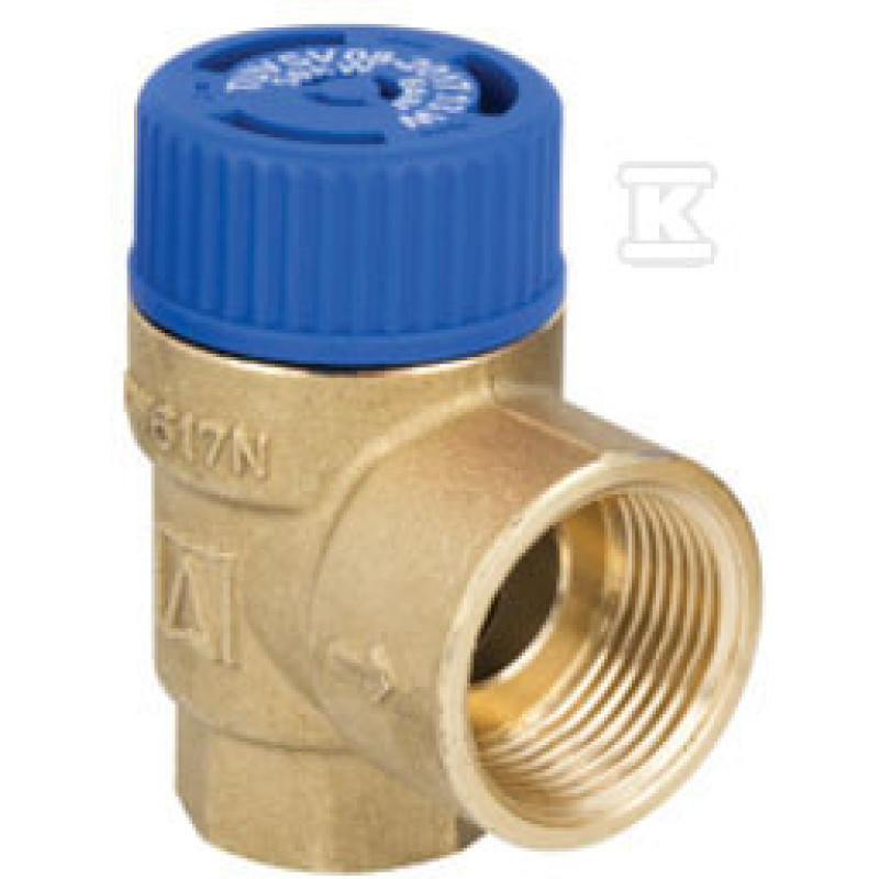 Afriso 42422 MSW Запобіжний клапан  для опалювальних систем, 8 бар, Rp1/2" х Rp3/4"
