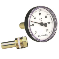 Afriso 63714 термометр пластиковий BiTh 63/150 0-120С 1/2" акс.