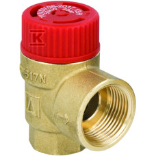 Afriso 42390 MS Запобіжний клапан  для опалювальних систем, 3 бар, Rp1/2" х Rp3/4"