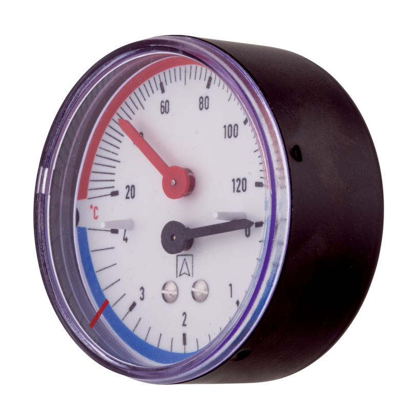 Afriso 63343 термоманометр  ТМ80 0-10 бар, 20-120 С акс.