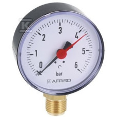 Afriso 63563 манометр  RF 80 0-6 бар 1/2" рад.
