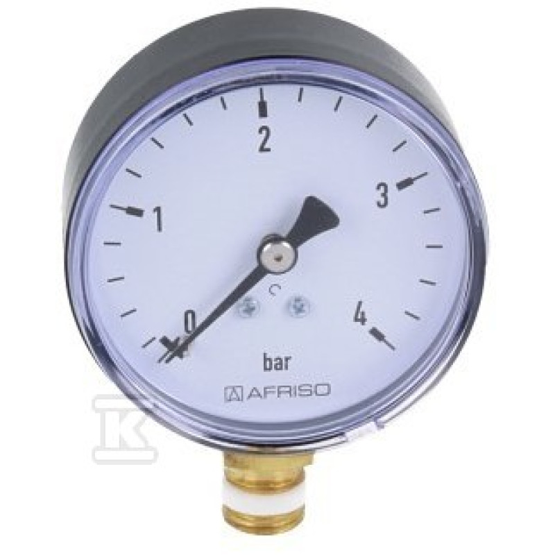 Afriso 63512 манометр  RF 63 0-4 бар 1/4" рад.