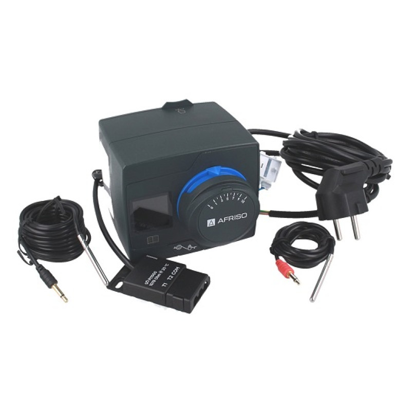 Afriso 1544310 ACT443 привід-контролер пост.темпер.120сек, 230В, 6 Hм, 0-9 9 °C з функцією управл.насосом