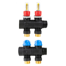 AFRISO 81252 Розподілювач для колектора на 2 контура з витратоміром