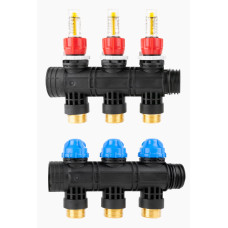 AFRISO 81253 Розподілювач для колектора на 3 контура з витратоміром