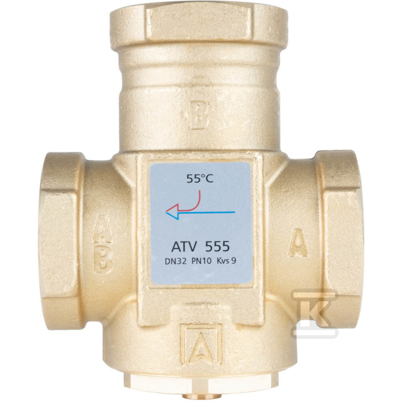 Afriso 1655510 Термічний клапан ATV 555, DN32, Rp 1¼" Kvs 12, 55 °C