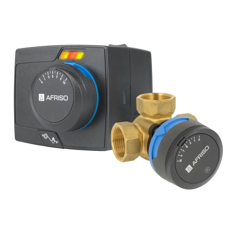 Afriso 1338252 Комплект 3-ход. клапан  ARV382 Vario ProClick DN20 Rp3/4" Kvs 3,5-9 + Привід ARM 323 ProClick