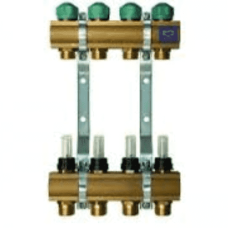 Распределительный коллектор с вентилями для сервоприводов и расходомерами серия 75А 12 выходов (326х600х80) KAN-therm (1346157021)