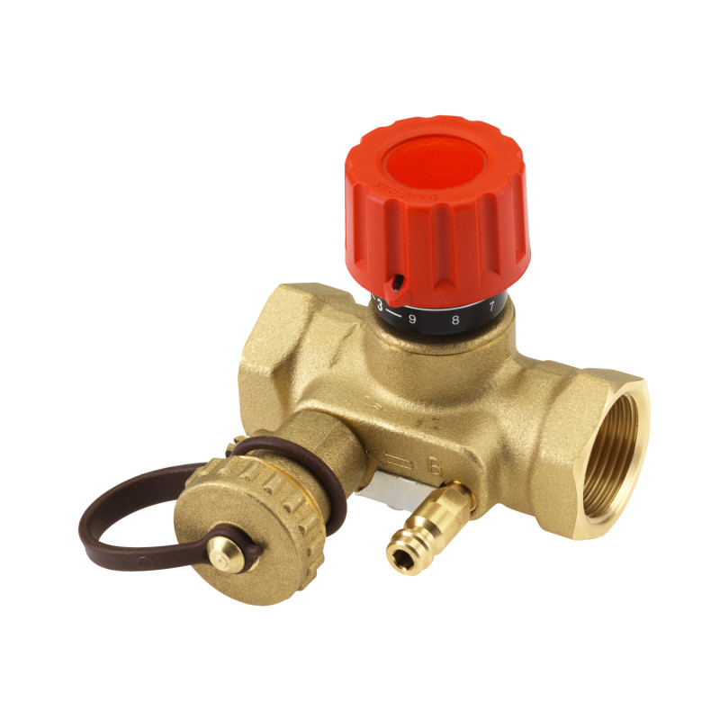 Danfoss Ручний запірно-вимірювальний клапан USV-I 40 з функцією попер. налаштування і дренажним краном (003Z2135)