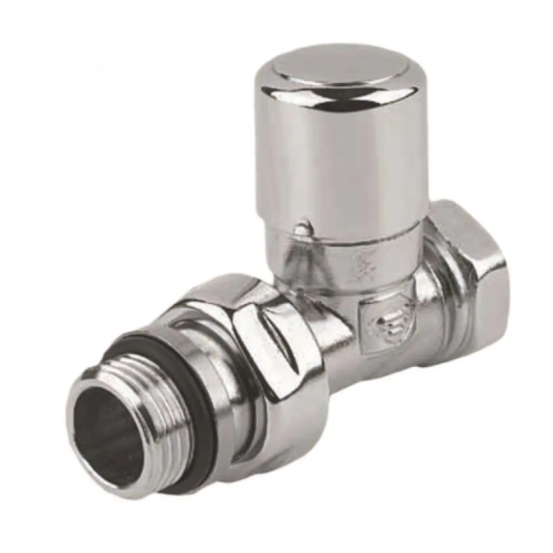 Carlo Poletti Кран отсекающий прямой ХРОМ Ø1/2″ FIRST (V140810CB)