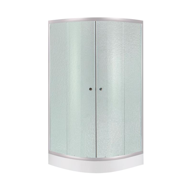 Lidz Душова кабіна Latwa SC80x80.SAT.LOW.FR, скло Frost 4 мм + Душовий піддон KAPIELKA ST80x80x15 (LLASC8080SLFSET)