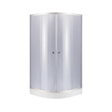 Lidz Душова кабіна Latwa SC80x80.SAT.LOW.GR, скло тон. 4 мм + Душовий піддон KAPIELKA ST80x80x15 (LLASC8080SLGSET)