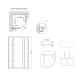 Lidz Душова кабіна Latwa SC80x80.SAT.MID.GR, скло тоноване 4 мм без піддону (LLSC8080SATMIDGR2)