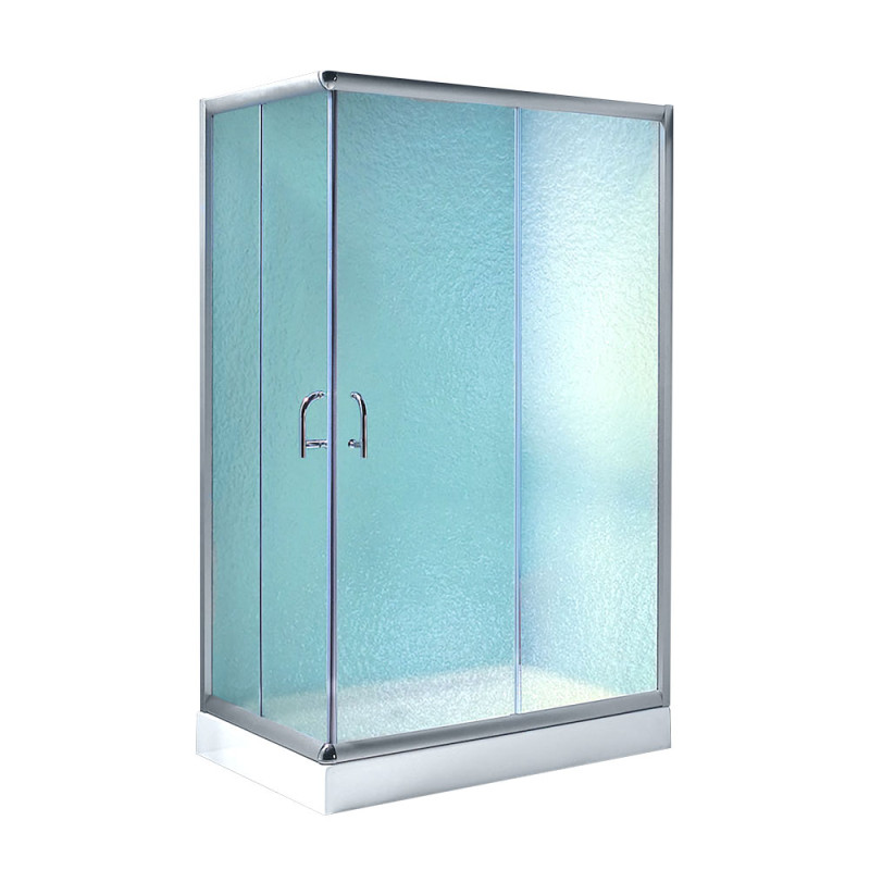 Lidz Душова кабіна Wawel SC100x80.SAT.LOW.FR, скло Frost 5 мм + Душовий піддон KAPIELKA ST100x80х14 (LWASC10080SLFSET)