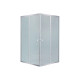 Lidz Душова кабіна Wawel SC80x80.SAT.LOW.FR, скло Frost 4 мм без піддону (LWASC8080SATLOWFR2)