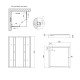 Lidz Душова кабіна Wawel SC90x90.SAT.LOW.FR, скло Frost 4 мм + Душовий піддон KAPIELKA ST90x90х14 (LWASC9090SLFSET)