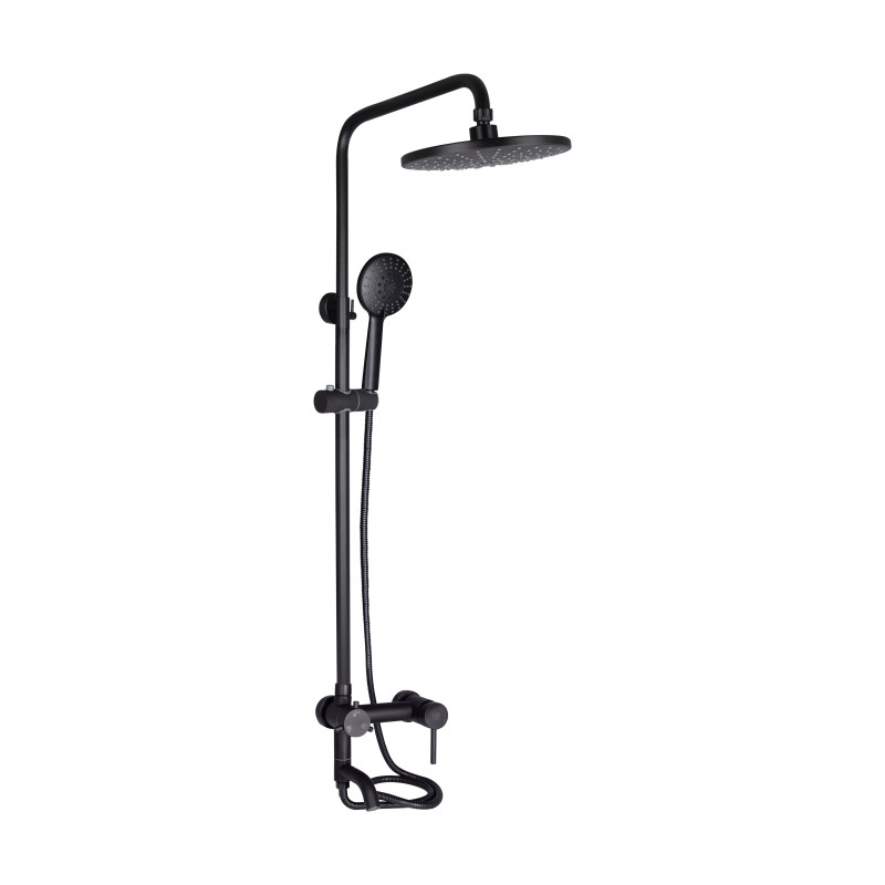 Lidz Душова система для кабіни Aria 1032 на три споживача з виливом k35, Black (LDARI1032BLA43371)