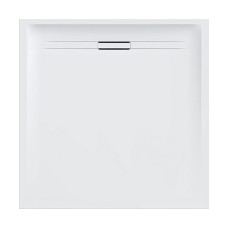 Geberit Душовий піддон SESTRA 90x90х4 см, квадратний, білий, поверхня зі сланцевою структурою