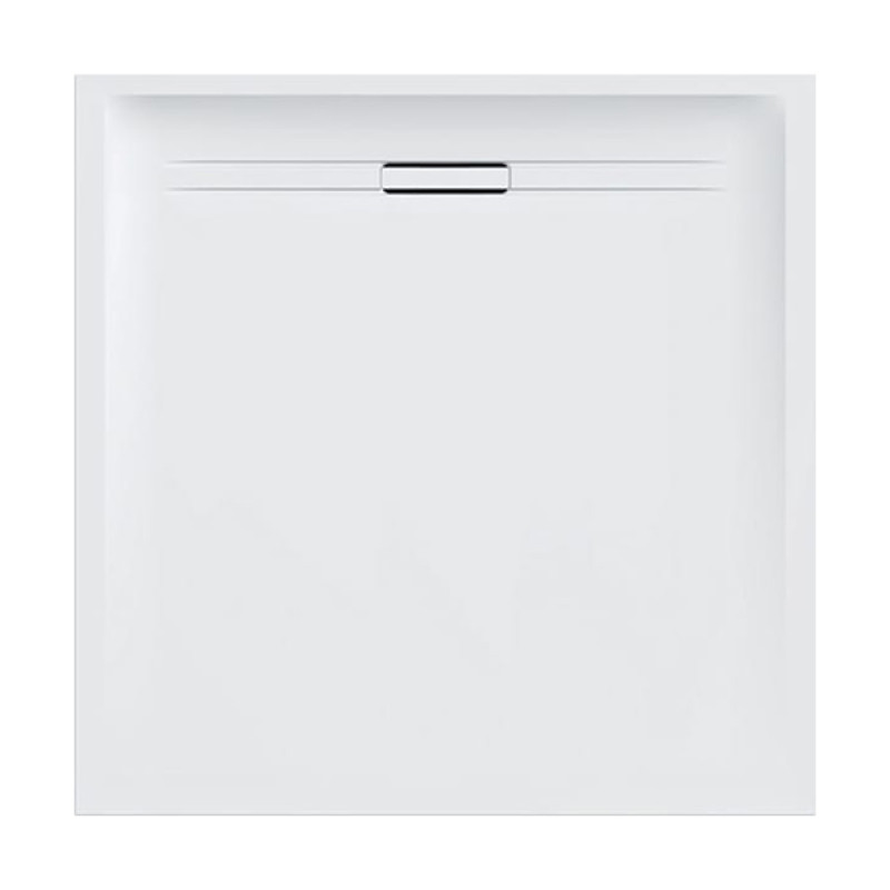 Geberit Душевой поддон SESTRA 90x90х4 см, квадратный, белый, поверхность со сланцевой структурой
