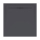Geberit Душовий піддон SESTRA 90x90х4 см, квадратний, графіт, поверхня зі сланцевою структурою