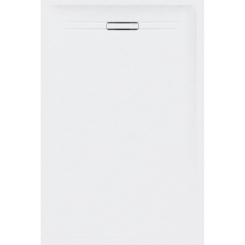 Geberit Душевой поддон SESTRA 90x100х4 см, прямоугольный, белый, поверхность со сланцевой структурой