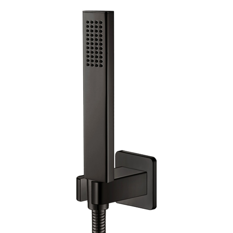 IMPRESE Набор душевой GRAFIKY, ручной душ 1 режим, шланг, держатель, черный (ZMK041807100) (ZMK041807100)