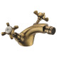 IMPRESE Смеситель для биде двухвентильный CUTHNA antiqua, бронза (40280 antiqua-n)